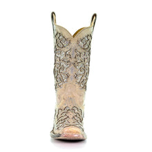 Load image into Gallery viewer, Women&#39;s Corral White Glitter Inlay Boot
