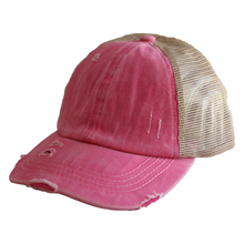 Load image into Gallery viewer, Girlie Girl CC Criss Cross Ponytail Hat

