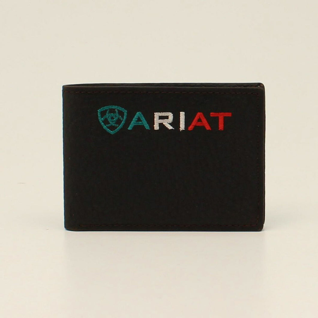 Ariat Bifold Mexico Flag Ariat Logo