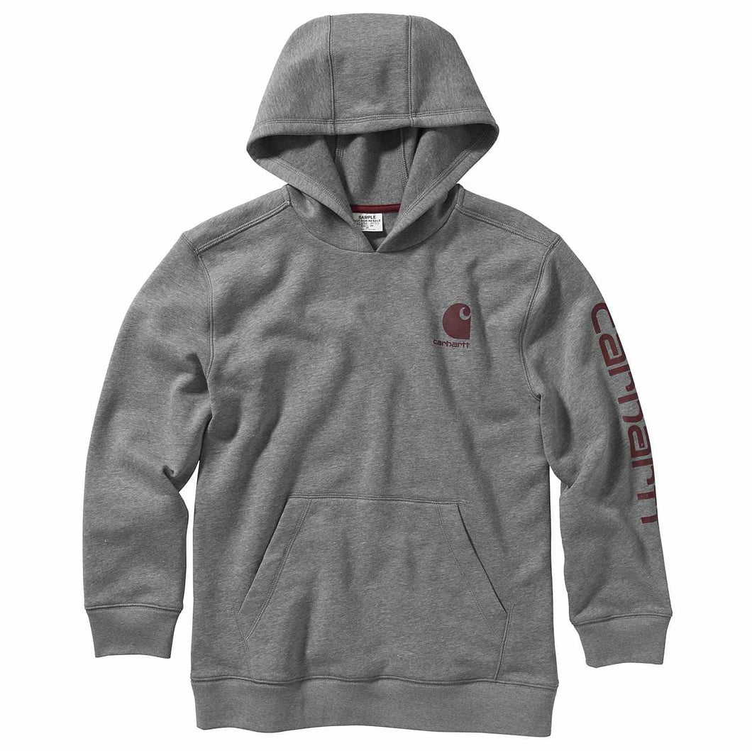 Kid's Carhartt Long Sleeve Pullover Fleece With Hood