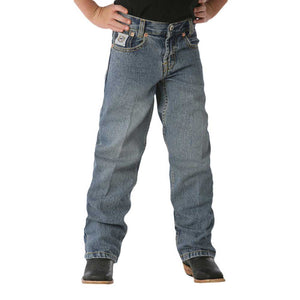 Kid's Regular Fit Cinch White Label Jeans- Light Stonewash