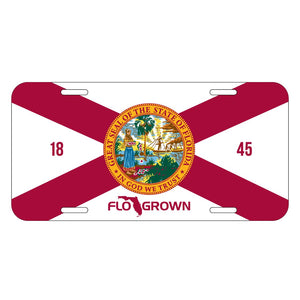 FloGrown License Plate