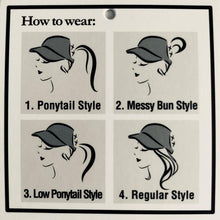 Load image into Gallery viewer, Girlie Girl CC Criss Cross Ponytail Hat
