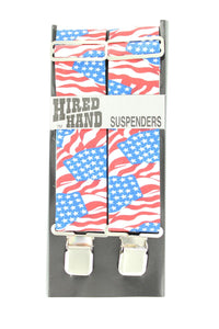 Hired Hand 48 inch USA Suspenders