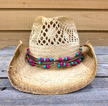 Load image into Gallery viewer, Dorfman Pacific Straw Hat With Beads
