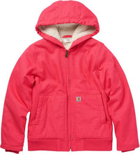 Load image into Gallery viewer, Girl&#39;s Canvas Insulated Hooded Active Jacket
