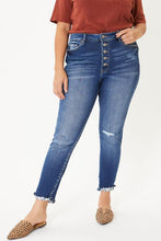 Load image into Gallery viewer, Kancan Plus Size Lily Ultra High Rise Button Down Ankle Skinny Jeans
