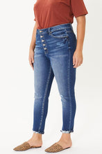 Load image into Gallery viewer, Kancan Plus Size Lily Ultra High Rise Button Down Ankle Skinny Jeans
