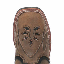 Load image into Gallery viewer, Dan Post Girl&#39;s Posy Brown Square Toe Western Boots
