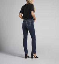 Load image into Gallery viewer, Silver Elyse Mid Rise Straight Leg Jeans
