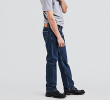 Load image into Gallery viewer, Men’s Levi 505 Regular Fit Jeans Dark Stonewash
