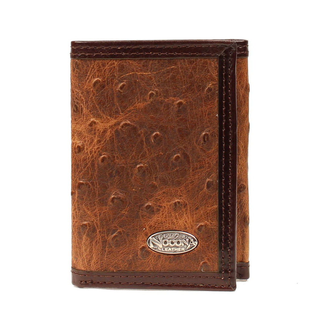 Nocona Ostrich Trifold Wallet