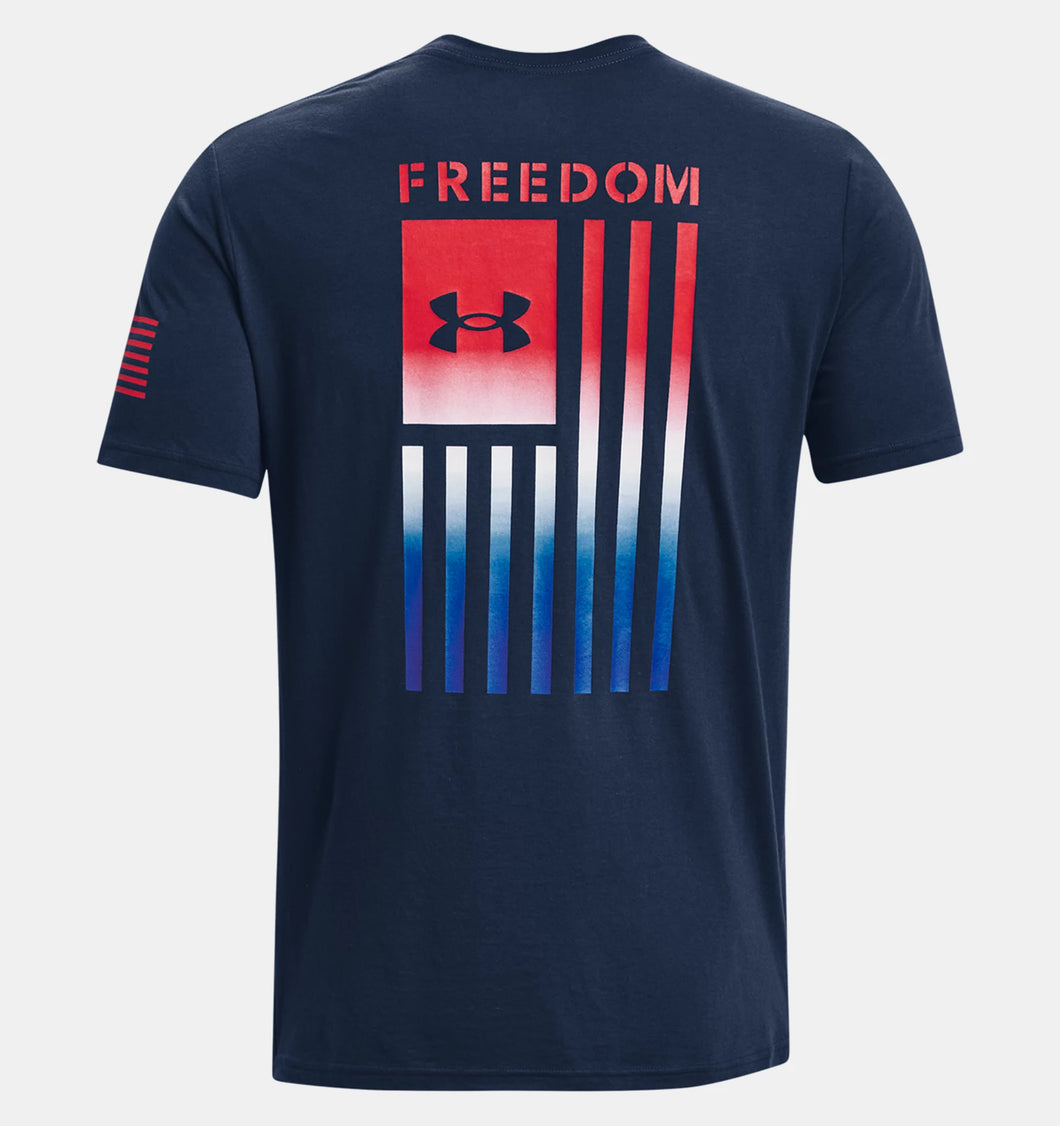 Mens UnderArmour Freedom Flag Gradient T-Shirt