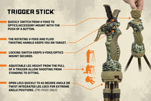 Load image into Gallery viewer, Primos Trigger Stick Gen 3 Series Tall Tripod 24&quot;-65&quot; Jim Shockey Edition
