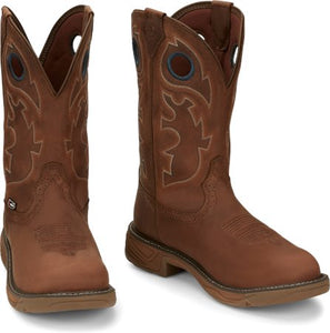 Justin Rush Barley Western Work Boots