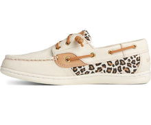 Load image into Gallery viewer, Women&#39;s Sperry Songfish Animal Print Linen Boat Shoe
