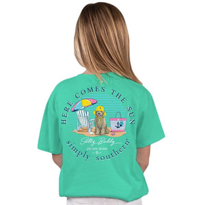 Youth Here Comes the Sun Simply Southern Short Sleeve T-shirt