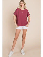 Load image into Gallery viewer, Solid Cotton Casual Top
