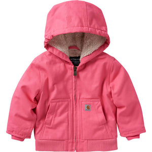 Girl's Canvas Insulated Hooded Active Jacket