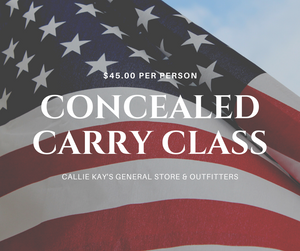 Concealed Carry Classes
