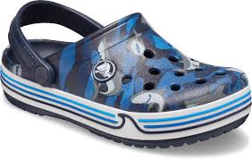 Crocband Shark Clog Kids Navy Croslite
