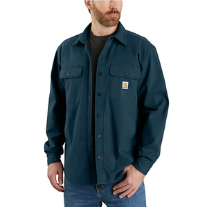 Carhartt Rugged Flex Relaxed Fit Canvas Fleece-Lined Shirt Jacket