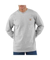 Loose Fit Heavyweight Long Sleeve Pocket T-Shirt Carhartt Shirt Big & Tall