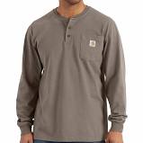 Carhartt Loose Fit Heavyweight Long Sleeve Pocket Henley T-Shirt Big &Tall