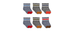 Boy's Carhartt Synthetic Blend Midweight Crew Socks 6 Pack