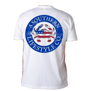 A Southern Lifestyle Blue Crab Short Sleeve Tee
