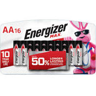 Energizer Max Alkaline Batteries, AA