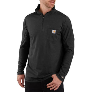 Carhartt Force Relaxed Fit Midweight Long Sleeve Quarter Zip Sleeve Tee Shirt
