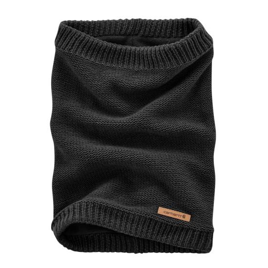 Carhartt Women's Black Knit Fleece Lined Neck Gaiter
