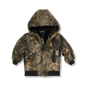 Infant/Toddler Carhartt Camo Active Jacket/Quilted Flannel Lined