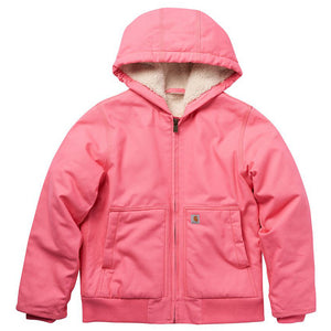 Girl's Active Flannel Quilt Lined Jacket