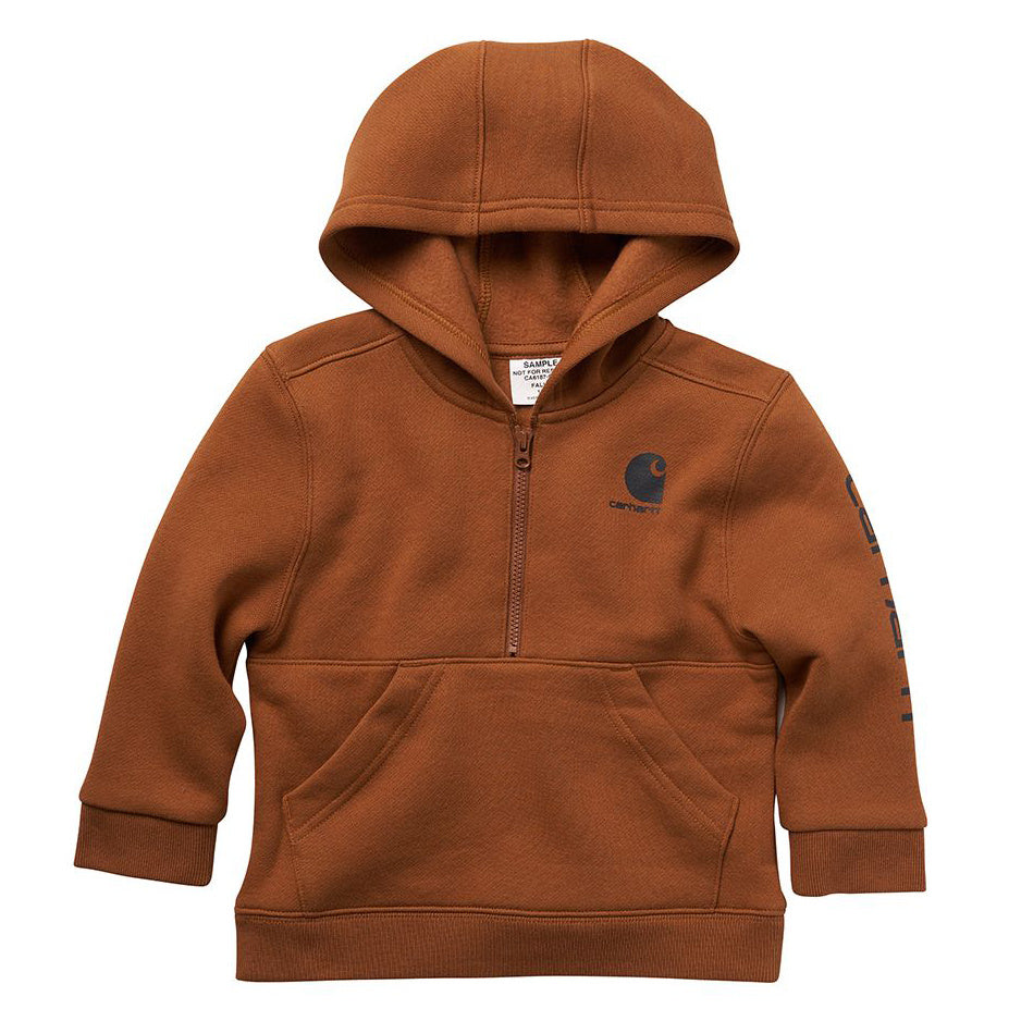 Carhartt Infant & Toddler Half-Zip Graphic Hooded Sweatshirt