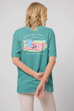 Load image into Gallery viewer, Lauren James Stars Sand Stripes Forever Short Sleeve Pocket T-Shirt
