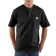 Loose Fit Heavyweight Short Sleeve Pocket Henley T-Shirt Big & Tall