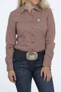 Cinch Women's Button Down Copper Western Shirt