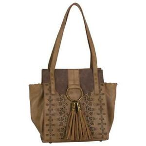 Catchfly Chloe Purse Hazelnut Laser Cut
