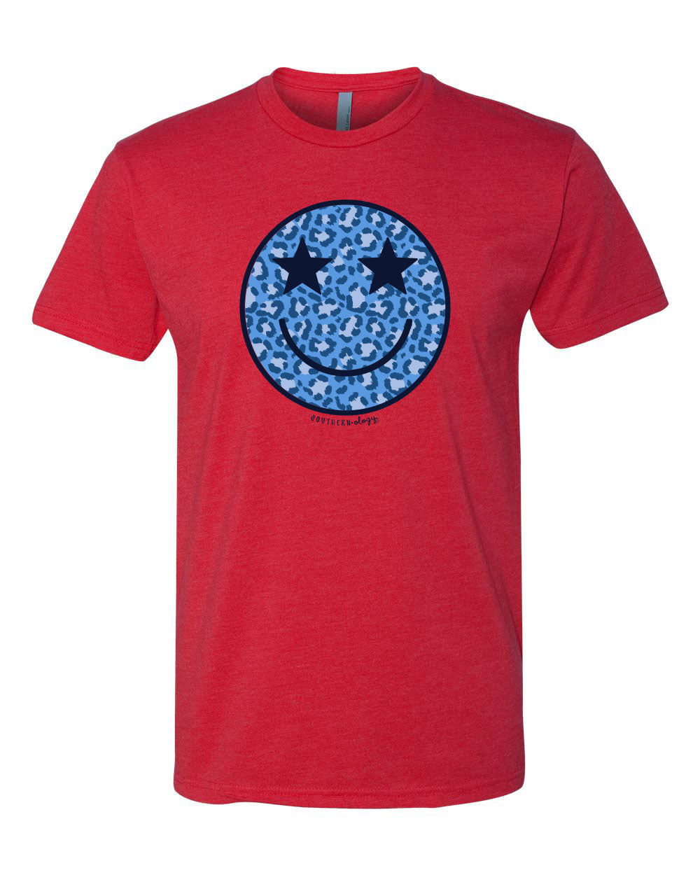 Southernology Star Leopard Smile Short Sleeve Tee