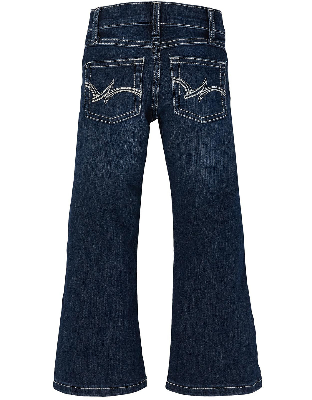 Wrangler Girls' Dark Wash Boot Cut Jeans